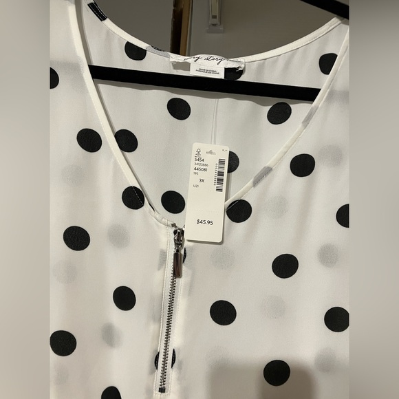 Polka dot blouse - Picture 2 of 3